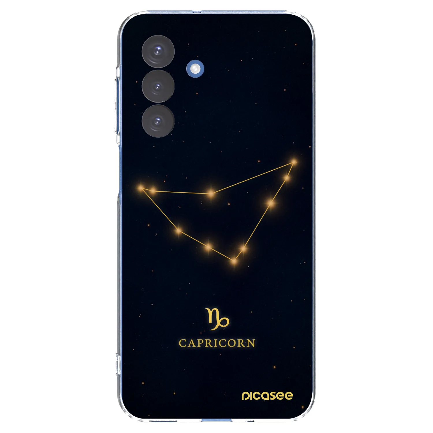 Picasee Samsung Galaxy A17 5G Hülle - Transparentes Silikon - CAPRICORN