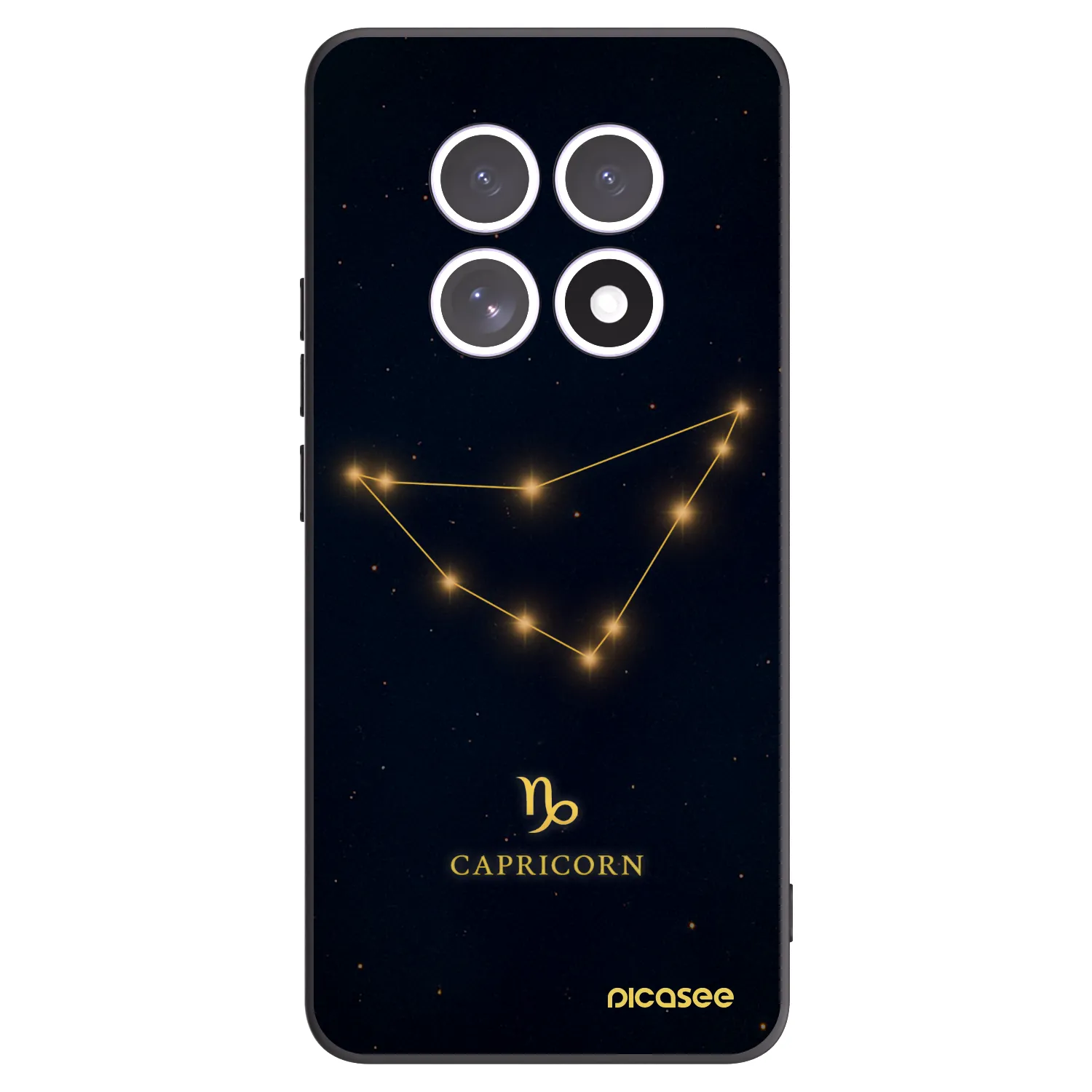 Picasee Xiaomi Redmi Note 15 Hülle - Schwarzes Silikon - CAPRICORN