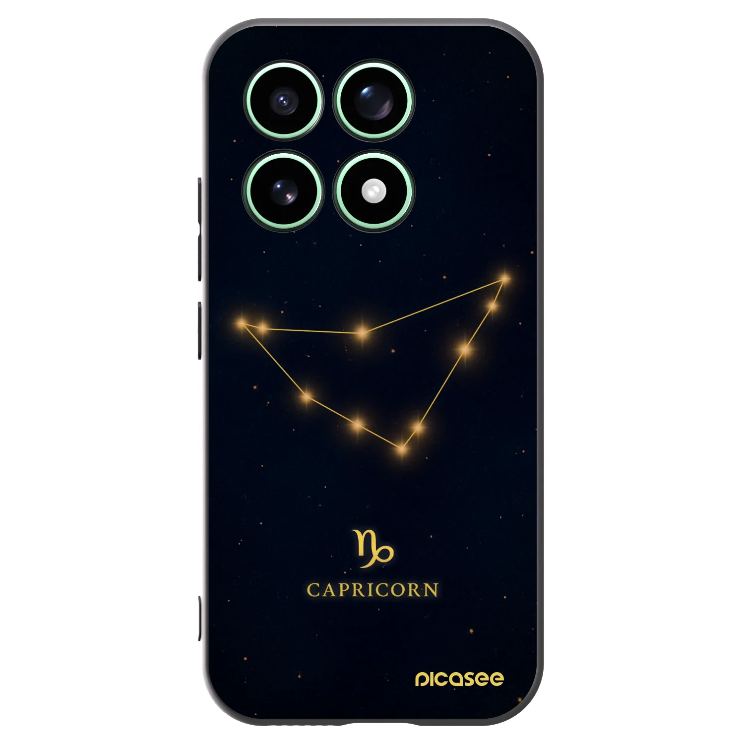 Picasee Xiaomi 17 Hülle - Schwarzes Silikon - CAPRICORN