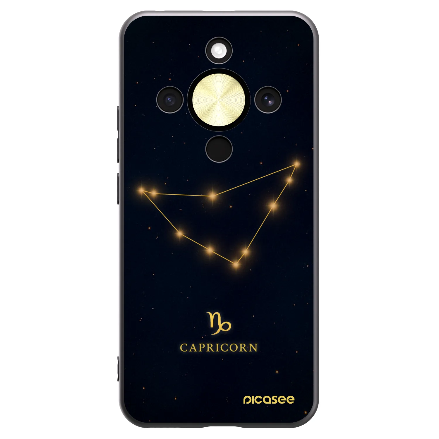 Picasee Honor Magic8 Lite 5G Hülle - Schwarzes Silikon - CAPRICORN