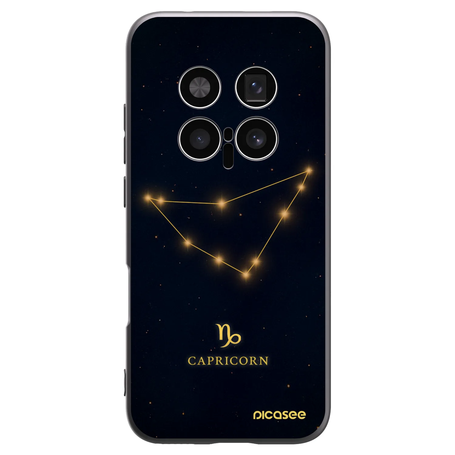 Picasee Honor Magic8 Pro 5G Hülle - Schwarzes Silikon - CAPRICORN