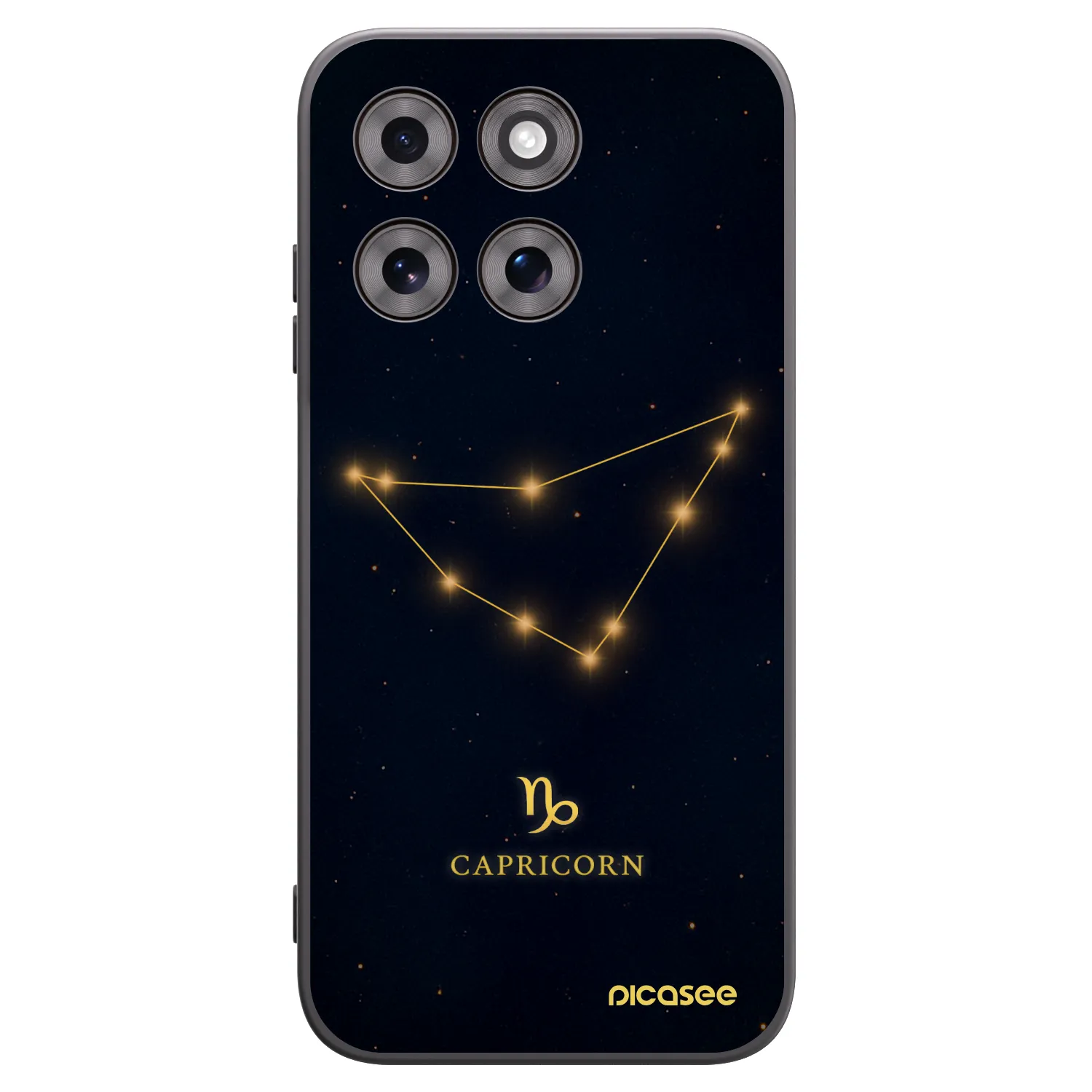 Picasee Motorola Moto G77 Hülle - Schwarzes Silikon - CAPRICORN