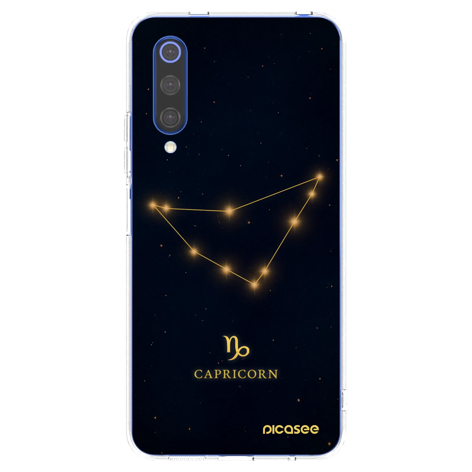 Picasee Xiaomi Mi 9 SE Hülle - Transparentes Silikon - CAPRICORN