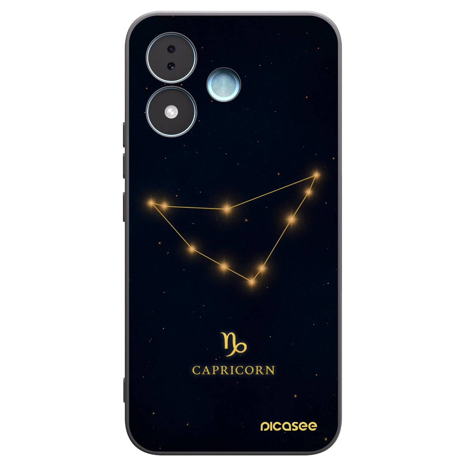Picasee Xiaomi Redmi Note 17 5G Hülle - Schwarzes Silikon - CAPRICORN