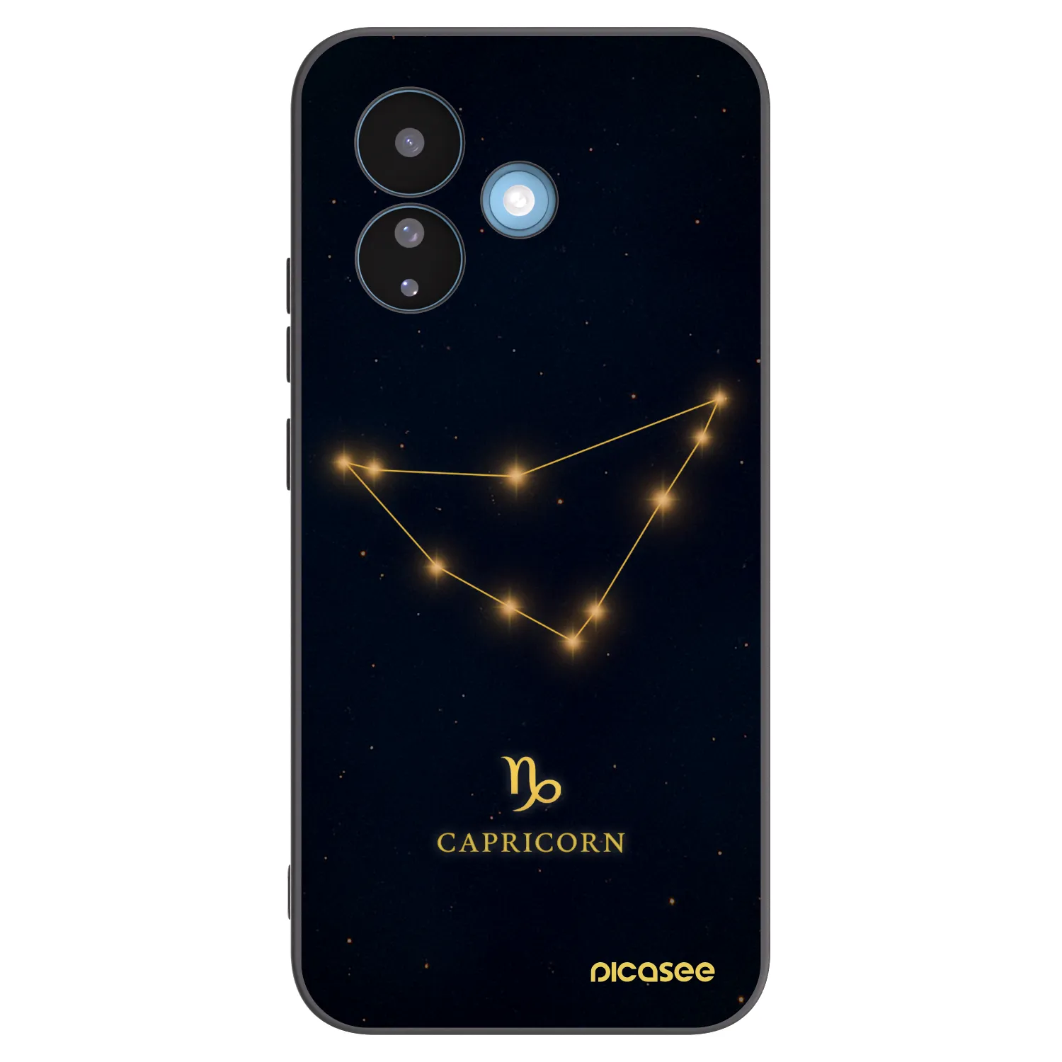 Picasee Xiaomi Redmi Note 17 Pro 5G Hülle - Schwarzes Silikon - CAPRICORN