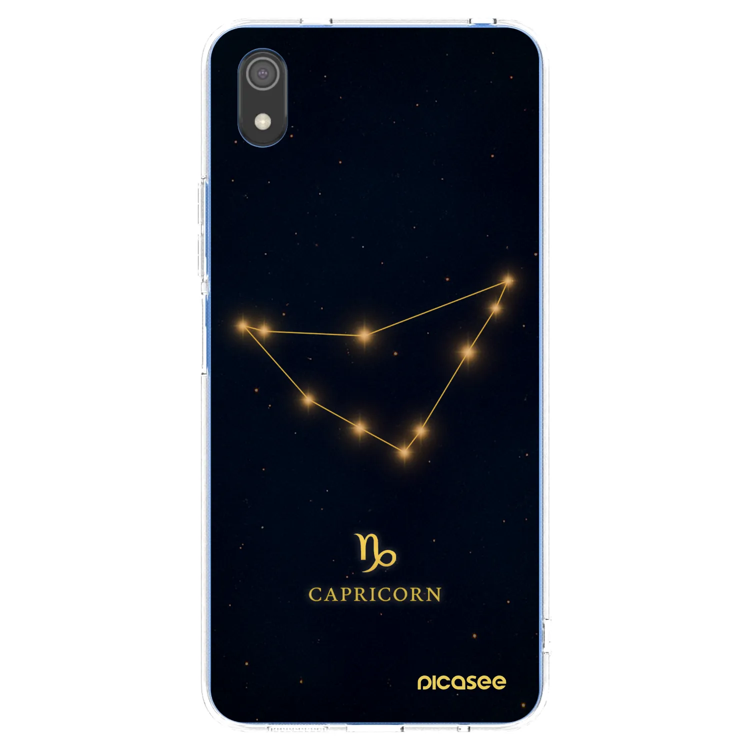 Picasee Xiaomi Redmi 7A Hülle - Transparentes Silikon - CAPRICORN