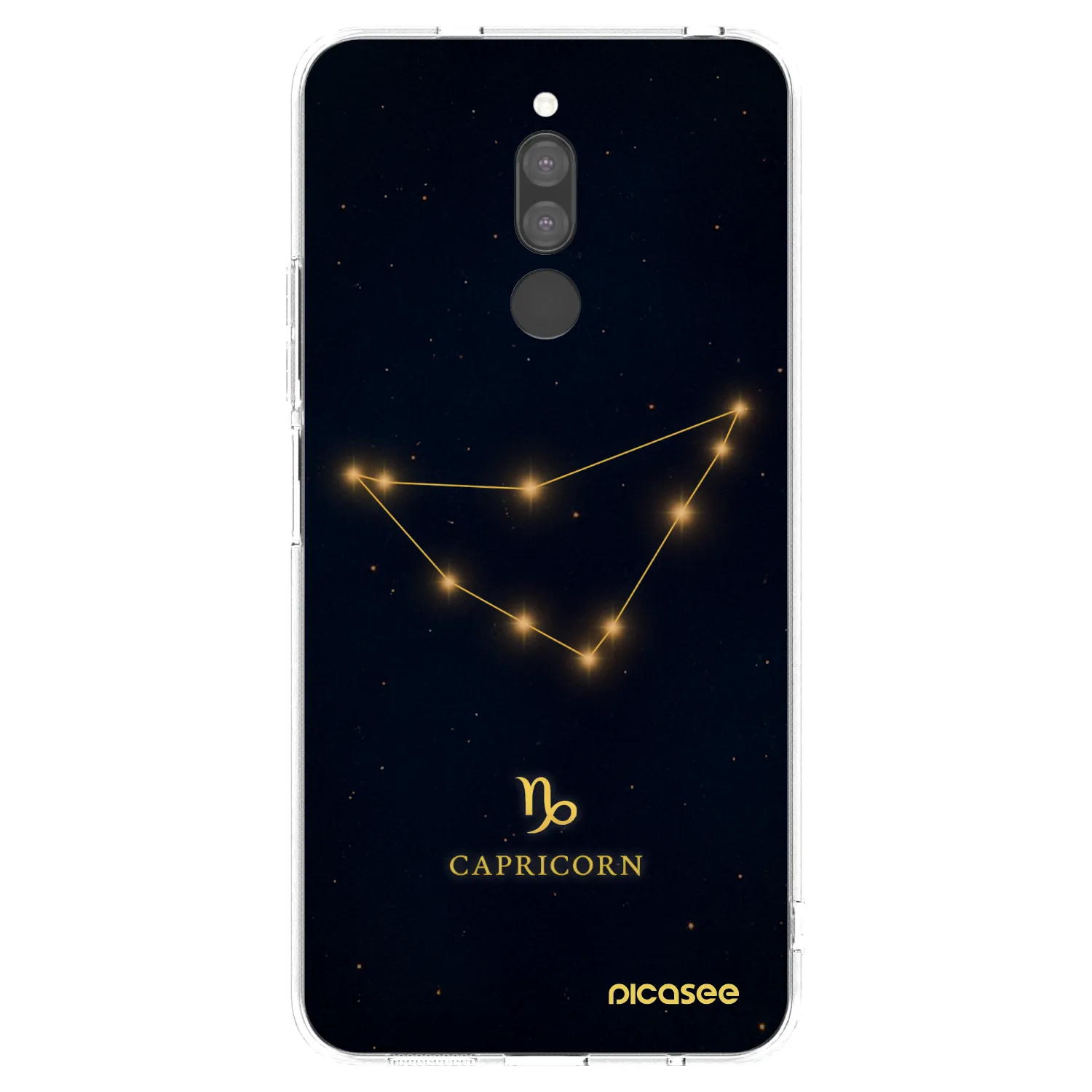 Picasee Xiaomi Redmi 8 Hülle - Transparentes Silikon - CAPRICORN