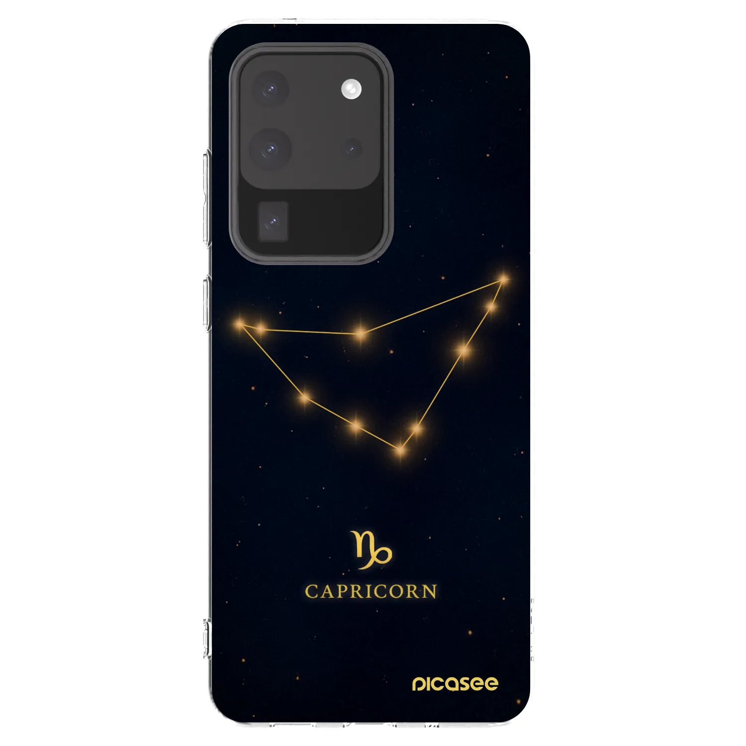 Picasee Samsung Galaxy S20 Ultra 5G G988F Hülle - Transparentes Silikon - CAPRICORN