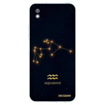 Picasee Xiaomi Redmi 9A Hülle - Schwarzes Silikon - AQUARIUS
