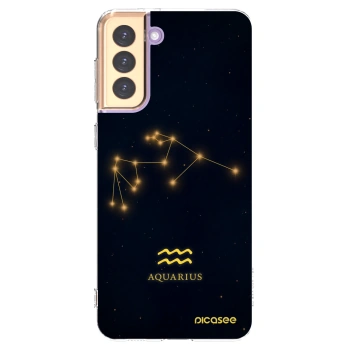 Picasee Samsung Galaxy S21+ 5G G996F Hülle - Transparentes Silikon - AQUARIUS