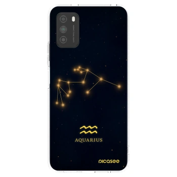 Picasee Xiaomi Poco M3 Hülle - Transparentes Silikon - AQUARIUS