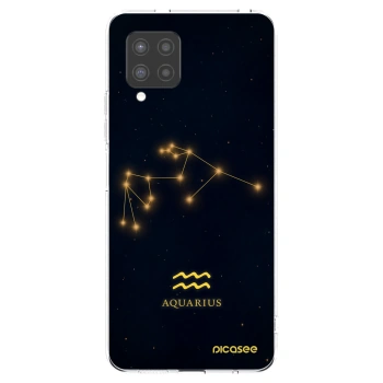 Picasee Samsung Galaxy A42 A426B Hülle - Transparentes Silikon - AQUARIUS