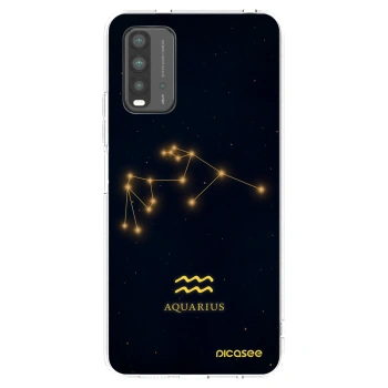 Picasee Xiaomi Redmi 9T Hülle - Transparentes Silikon - AQUARIUS