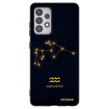 Picasee Samsung Galaxy A52s 5G A528B Hülle - Schwarzes Silikon - AQUARIUS