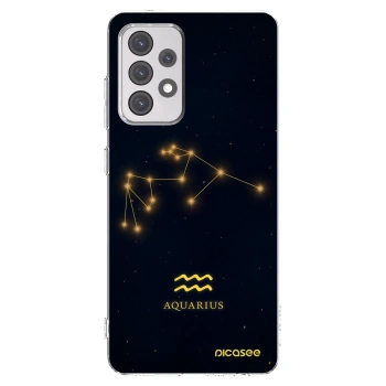 Picasee Samsung Galaxy A52s 5G A528B Hülle - Transparentes Silikon - AQUARIUS