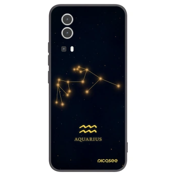 Picasee Vivo Y72 5G Hülle - Schwarzes Silikon - AQUARIUS