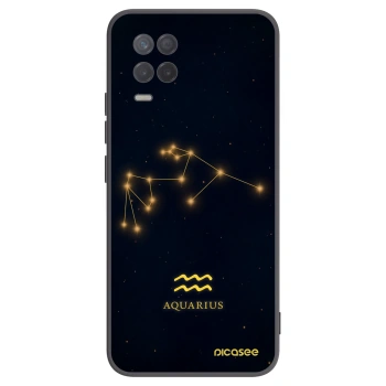 Picasee Realme 8 5G Hülle - Schwarzes Silikon - AQUARIUS