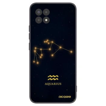 Picasee Realme 8i Hülle - Schwarzes Silikon - AQUARIUS