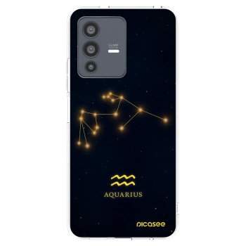 Picasee Vivo V23 5G Hülle - Transparentes Silikon - AQUARIUS