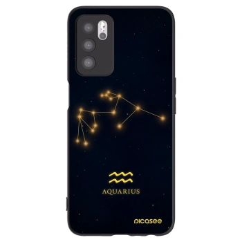 Picasee OPPO A16 Hülle - Schwarzes Silikon - AQUARIUS