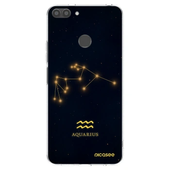 Picasee Huawei P Smart Hülle - Transparentes Silikon - AQUARIUS