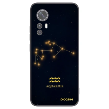 Picasee Xiaomi 12X Hülle - Schwarzes Silikon - AQUARIUS