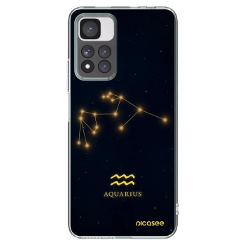 Picasee Xiaomi Redmi Note 11 Pro+ 5G Hülle - Transparentes Silikon - AQUARIUS