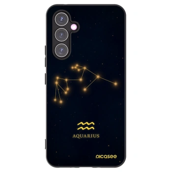 Picasee Samsung Galaxy A54 5G A546B Hülle - Schwarzes Silikon - AQUARIUS