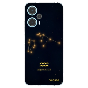 Picasee Xiaomi Poco F5 Hülle - Transparentes Silikon - AQUARIUS