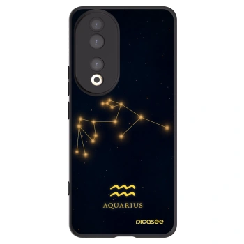 Picasee Honor 90 5G Hülle - Schwarzes Silikon - AQUARIUS