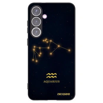 Picasee Samsung Galaxy S24+ S926B 5G Hülle - Schwarzes Silikon - AQUARIUS