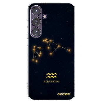 Picasee Samsung Galaxy S24+ S926B 5G Hülle - Transparentes Silikon - AQUARIUS