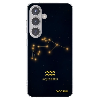 Picasee Samsung Galaxy S24 S921B 5G Hülle - Transparentes Silikon - AQUARIUS