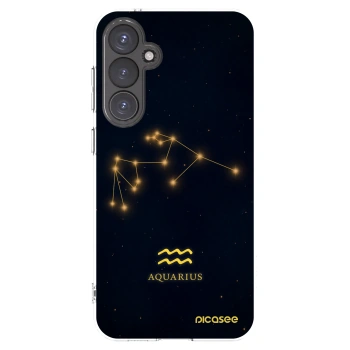Picasee Samsung Galaxy S23 FE S711B Hülle - Transparentes Silikon - AQUARIUS
