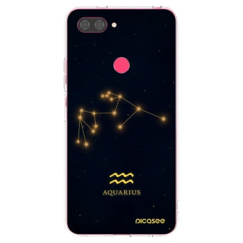 Picasee Xiaomi Mi 8 Lite Hülle - Transparentes Silikon - AQUARIUS