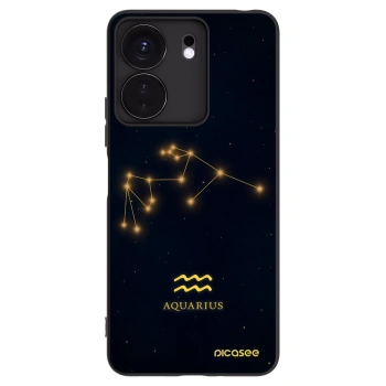 Picasee Xiaomi Redmi 13C 4G Hülle - Schwarzes Silikon - AQUARIUS