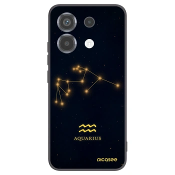 Picasee Xiaomi Poco X6 Hülle - Schwarzes Silikon - AQUARIUS