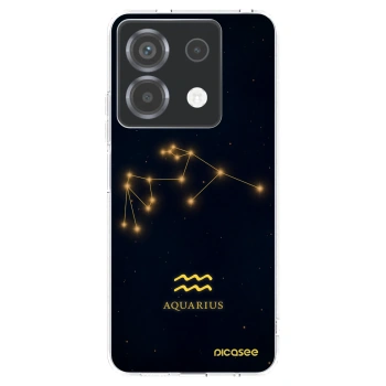 Picasee Xiaomi Poco X6 Hülle - Transparentes Silikon - AQUARIUS