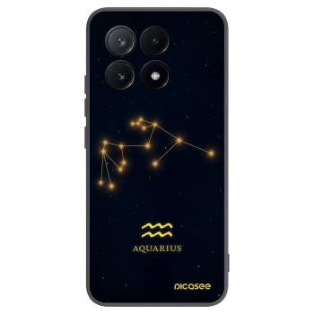 Picasee Xiaomi Poco X6 Pro Hülle - Schwarzes Silikon - AQUARIUS