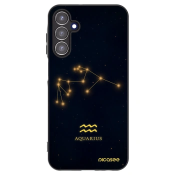 Picasee Samsung Galaxy A15 A156B 5G Hülle - Schwarzes Silikon - AQUARIUS