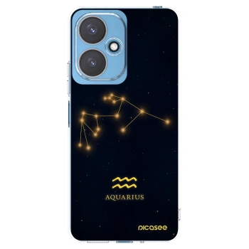 Picasee Xiaomi Redmi 13C 5G Hülle - Transparentes Silikon - AQUARIUS