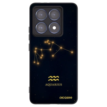 Picasee Xiaomi 14T Pro Hülle - Schwarzes Silikon - AQUARIUS