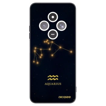 Picasee Xiaomi Redmi 14C Hülle - Schwarzes Silikon - AQUARIUS