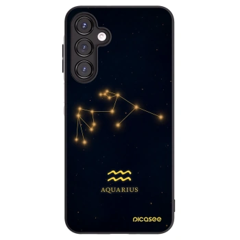 Picasee Samsung Galaxy A16 5G Hülle - Schwarzes Silikon - AQUARIUS