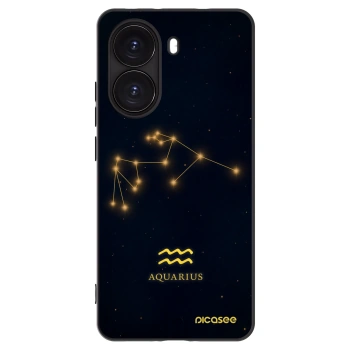 Picasee Xiaomi Poco X7 Pro 5G Hülle - Schwarzes Silikon - AQUARIUS