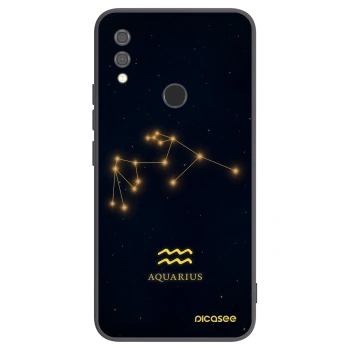 Picasee Xiaomi Redmi Note 7 Hülle - Schwarzes Silikon - AQUARIUS