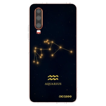 Picasee Huawei P30 Hülle - Transparentes Silikon - AQUARIUS