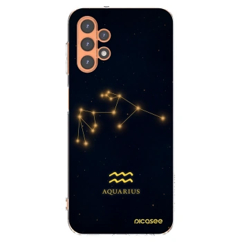 Picasee Samsung Galaxy A13 5G Hülle - Transparentes Silikon - AQUARIUS