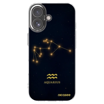 Picasee Apple iPhone 17 Hülle - Transparentes Silikon - AQUARIUS