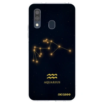 Picasee Samsung Galaxy A40 A405F Hülle - Transparentes Silikon - AQUARIUS